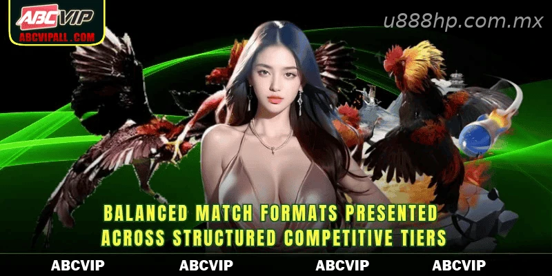 Balanced match formats presented across structured competitive tiers