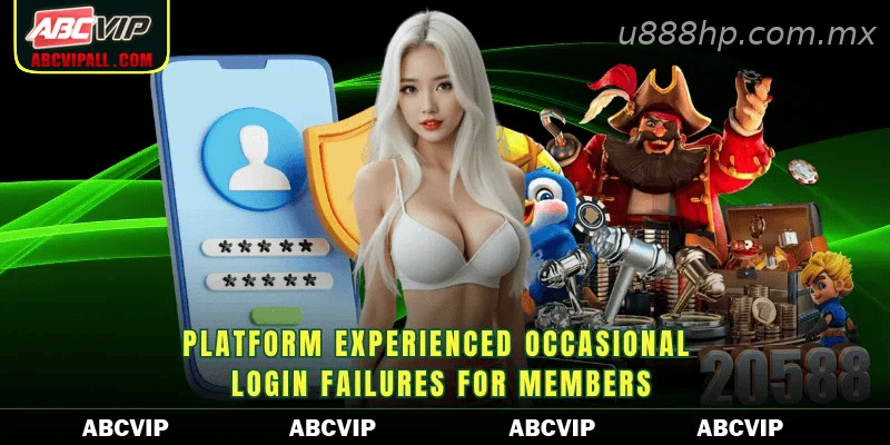 Platform experienced occasional login failures for members